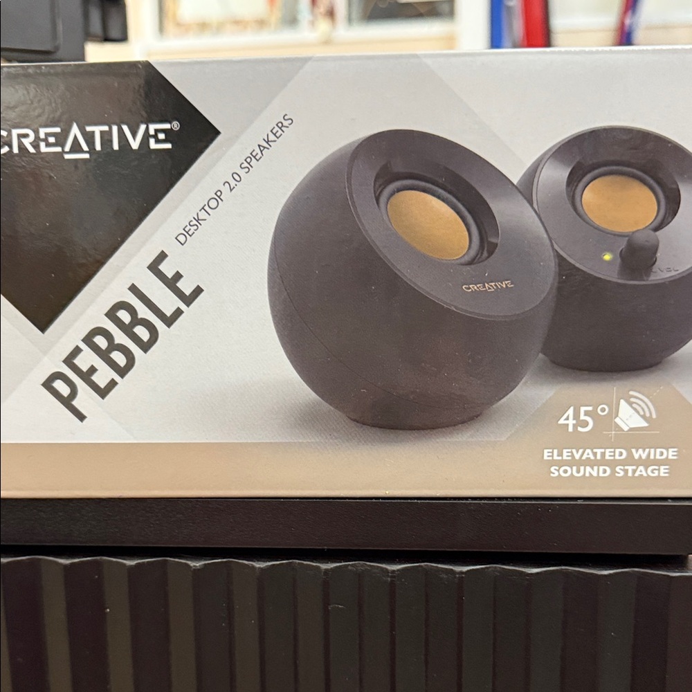 Creative Pebble 2.0 Desktop Speakers - Black
